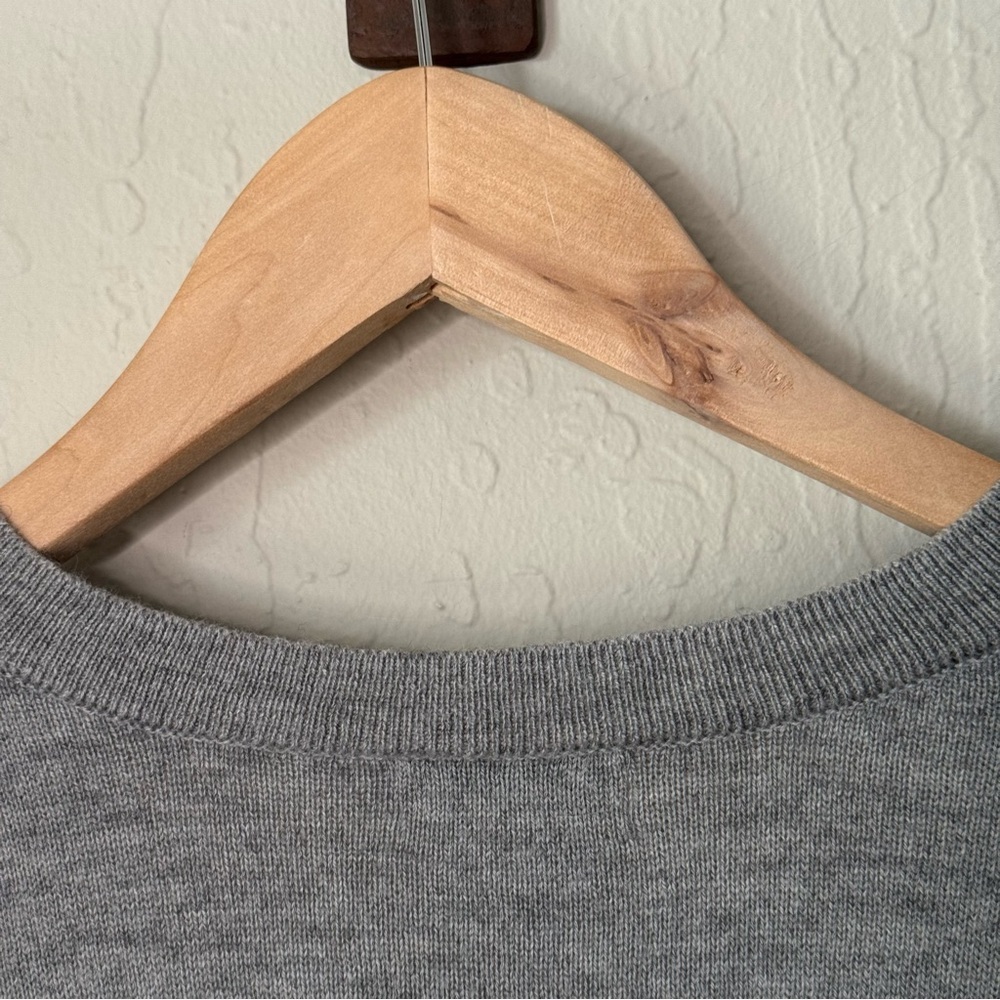 SUNDANCE Afterlight Gray Embroidered Cardigan Merino Wool Cotton Embellished SM - Picture 10 of 16